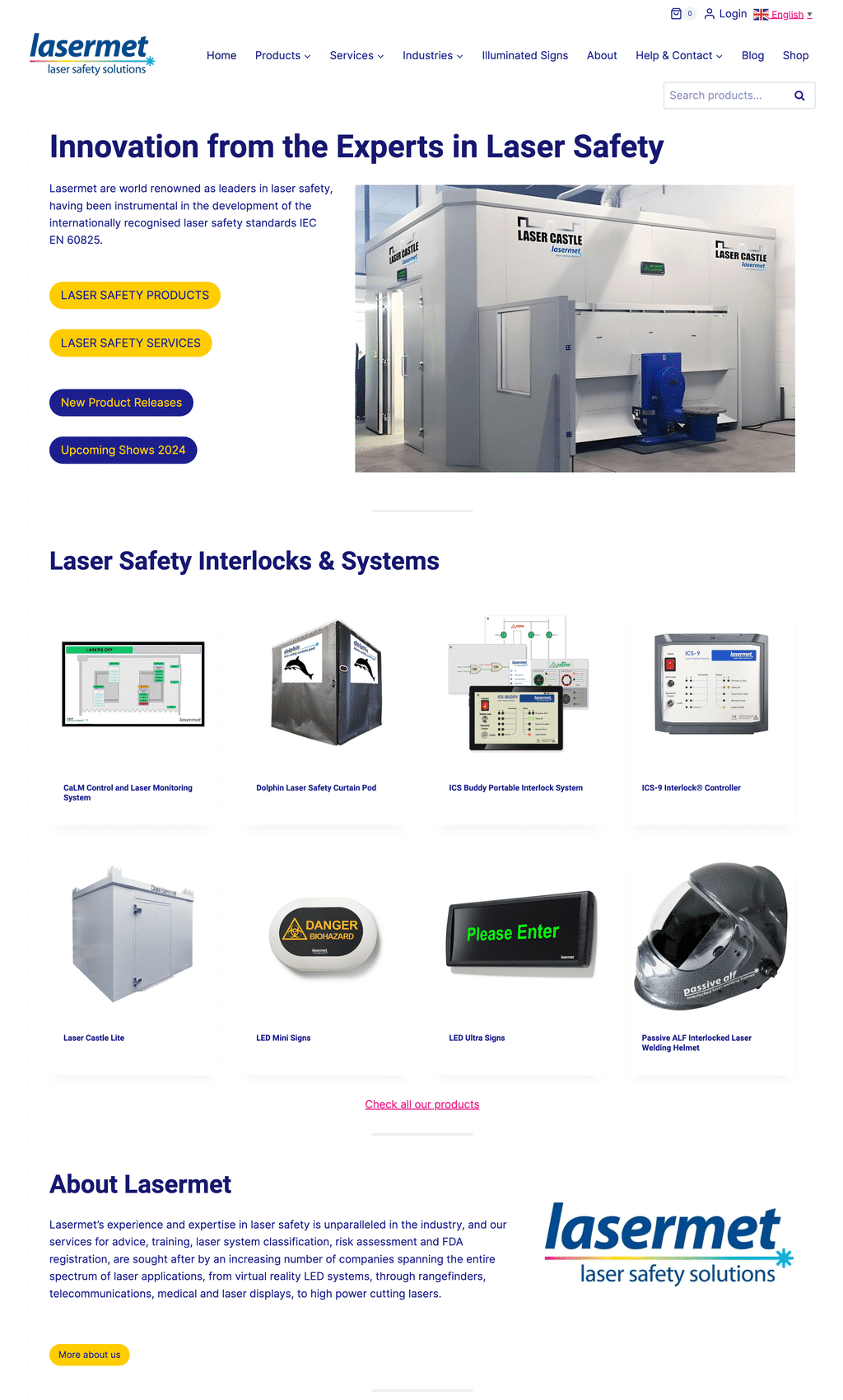 Lasermet New Homepage by Rebrand Pro