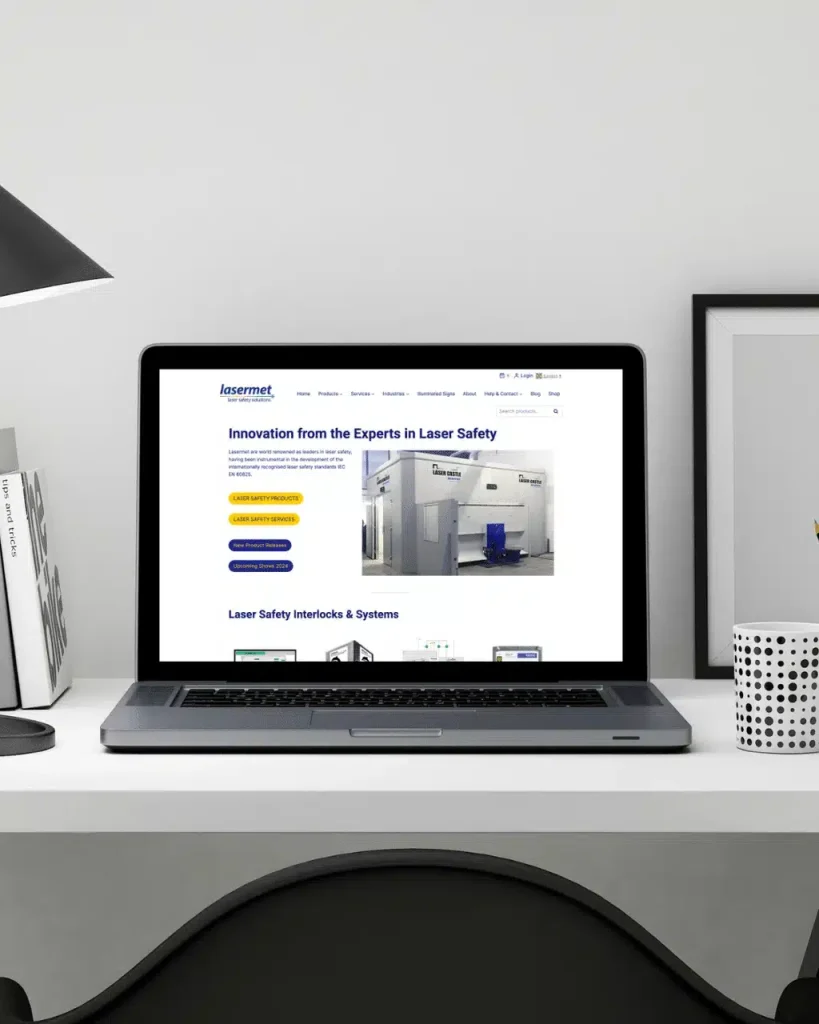 Lasermet Website Redesign by Rebrand Pro