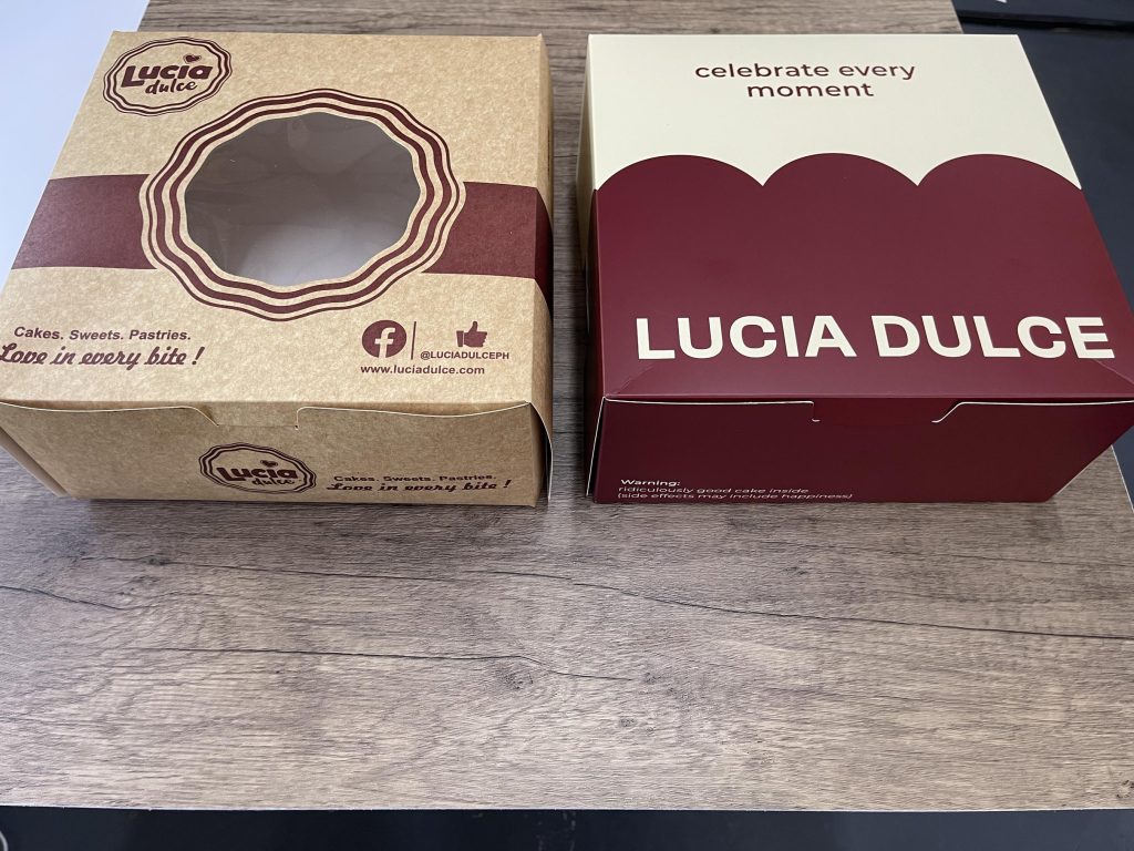 Old Cake Packaging versus New Cake Packaging by Rebrand Pro2